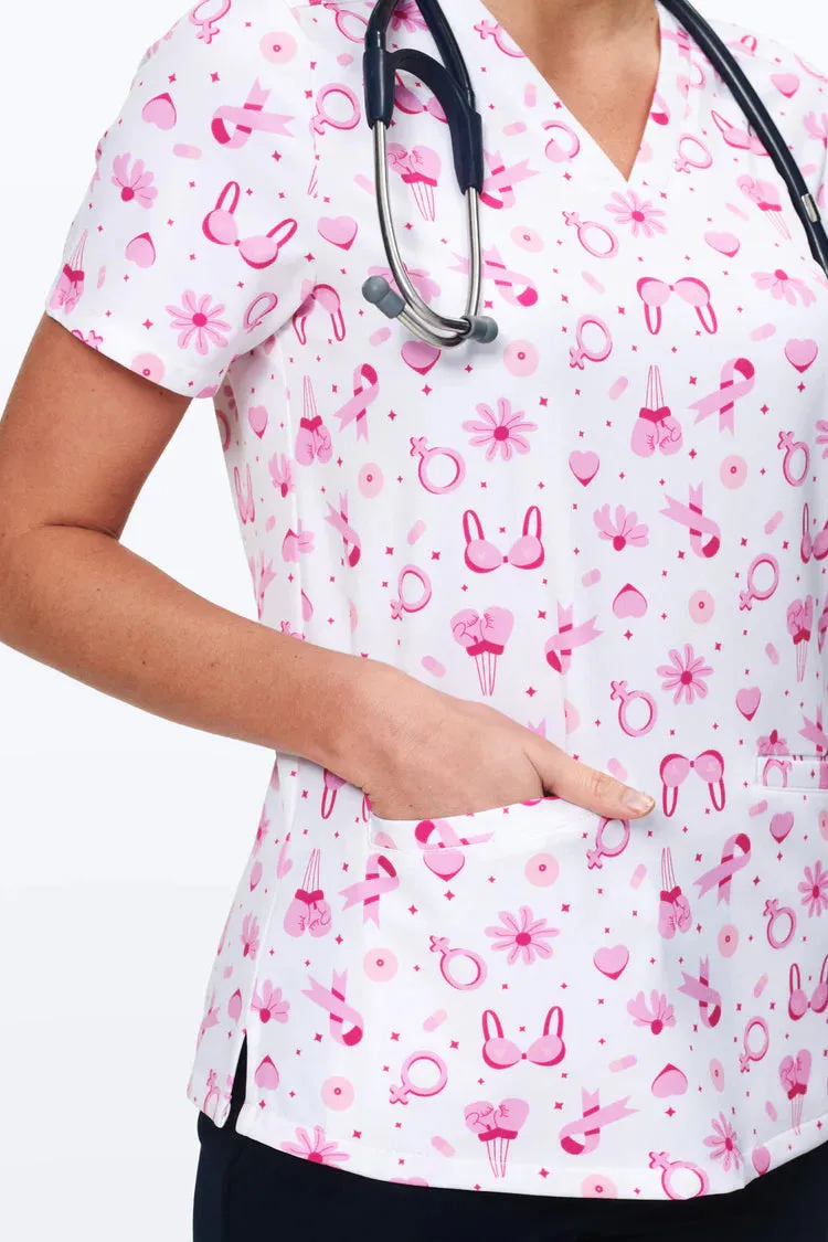 Breast Cancer Awareness - Women's Scrub Top