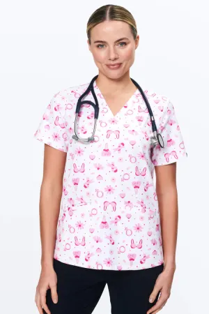 Breast Cancer Awareness - Women's Scrub Top