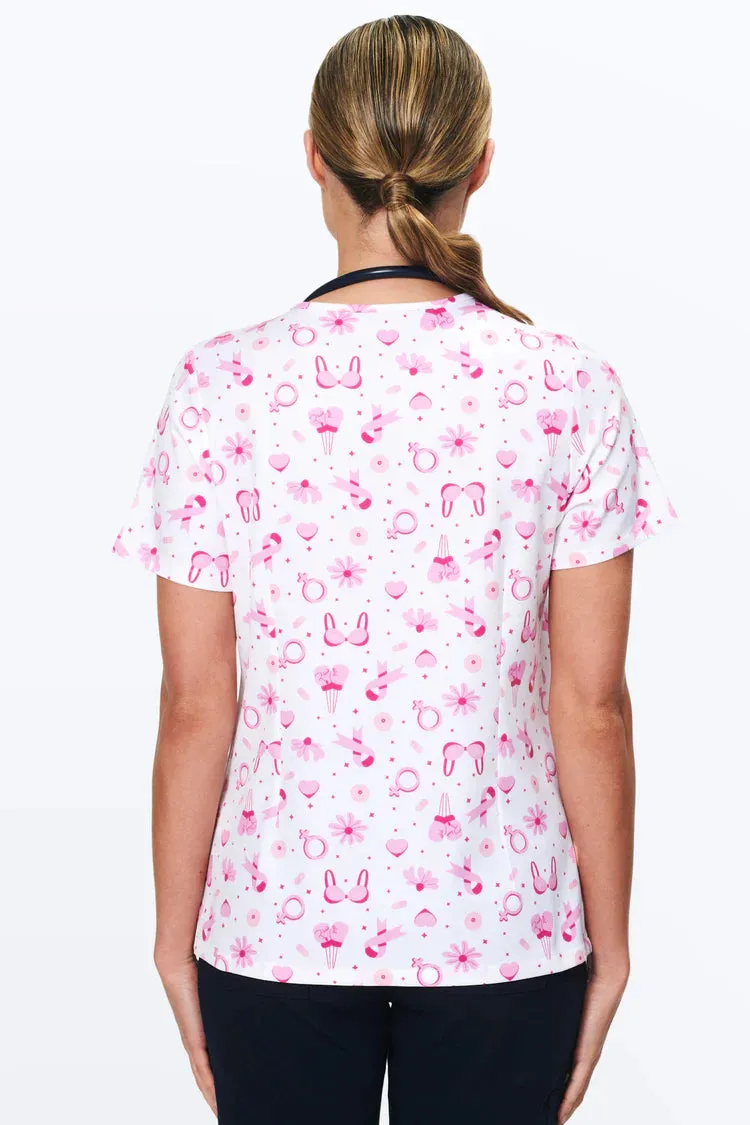 Breast Cancer Awareness - Women's Scrub Top