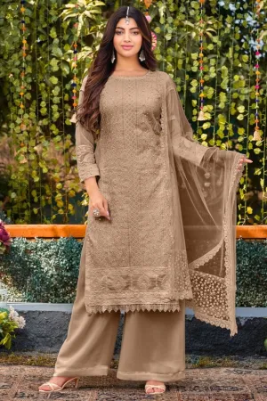 Brown Salwar Suit Design