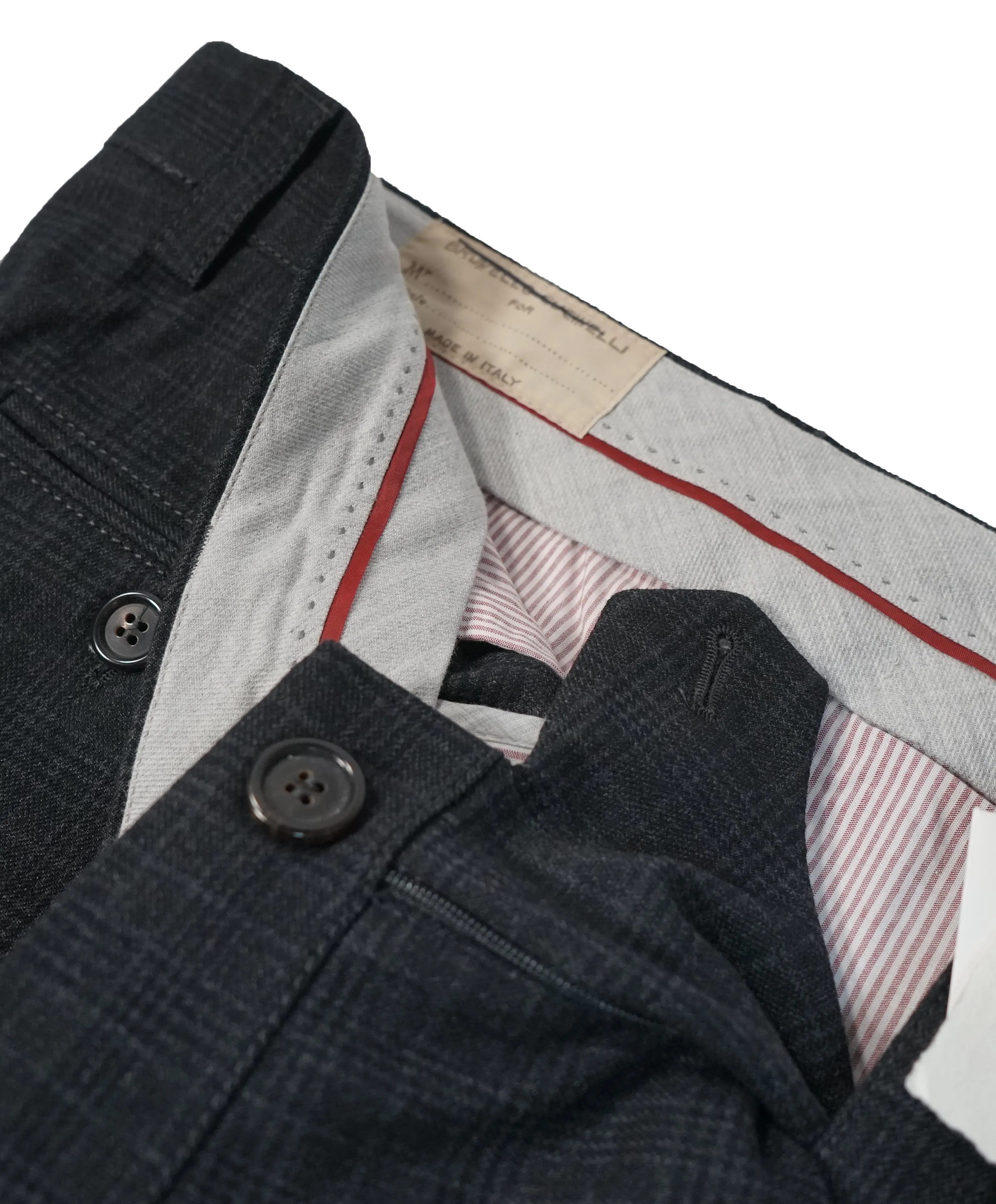 BRUNELLO CUCINELLI - Plaid Wool & Cotton Pants -  32W