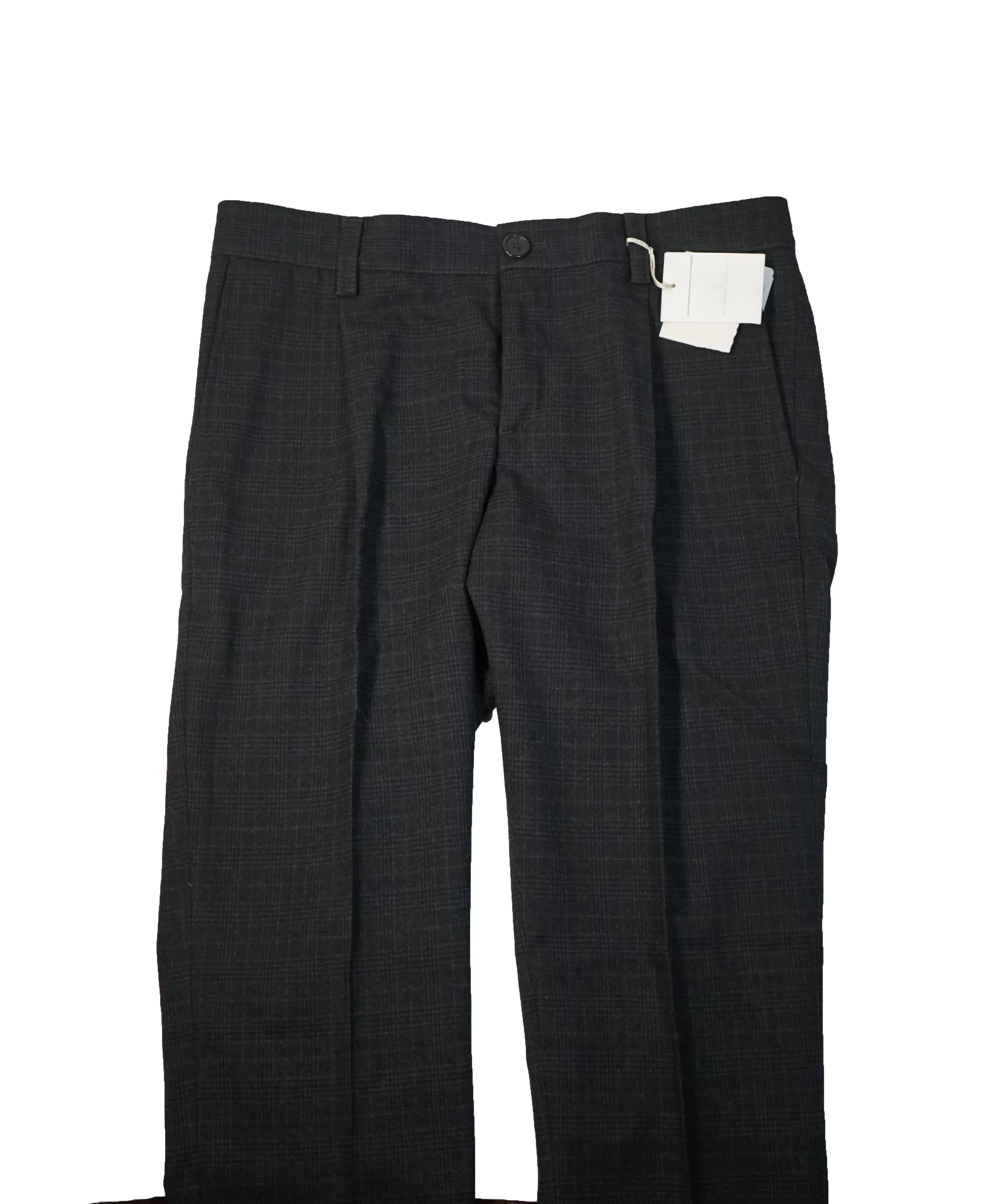 BRUNELLO CUCINELLI - Plaid Wool & Cotton Pants -  32W