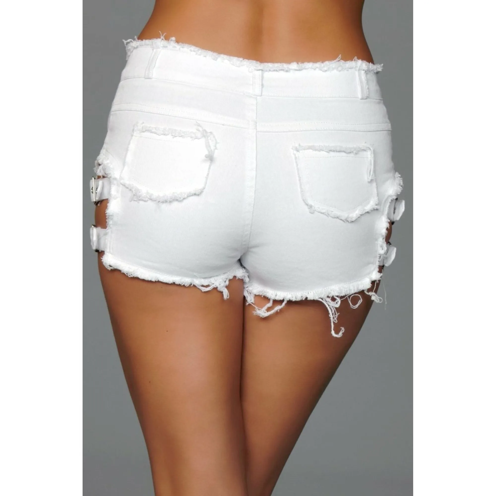 Buckled Down Denim Shorts