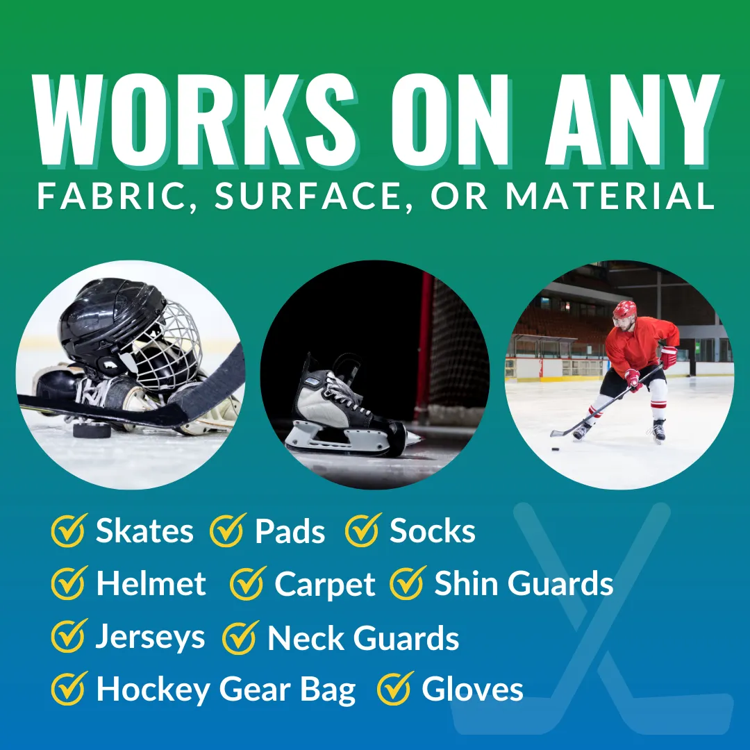 Buy 2 Get 4 FREE - (2) 16 oz (2) 4 oz Hockey Odor Eliminating Spray Bundle   2 Car Air Fresheners