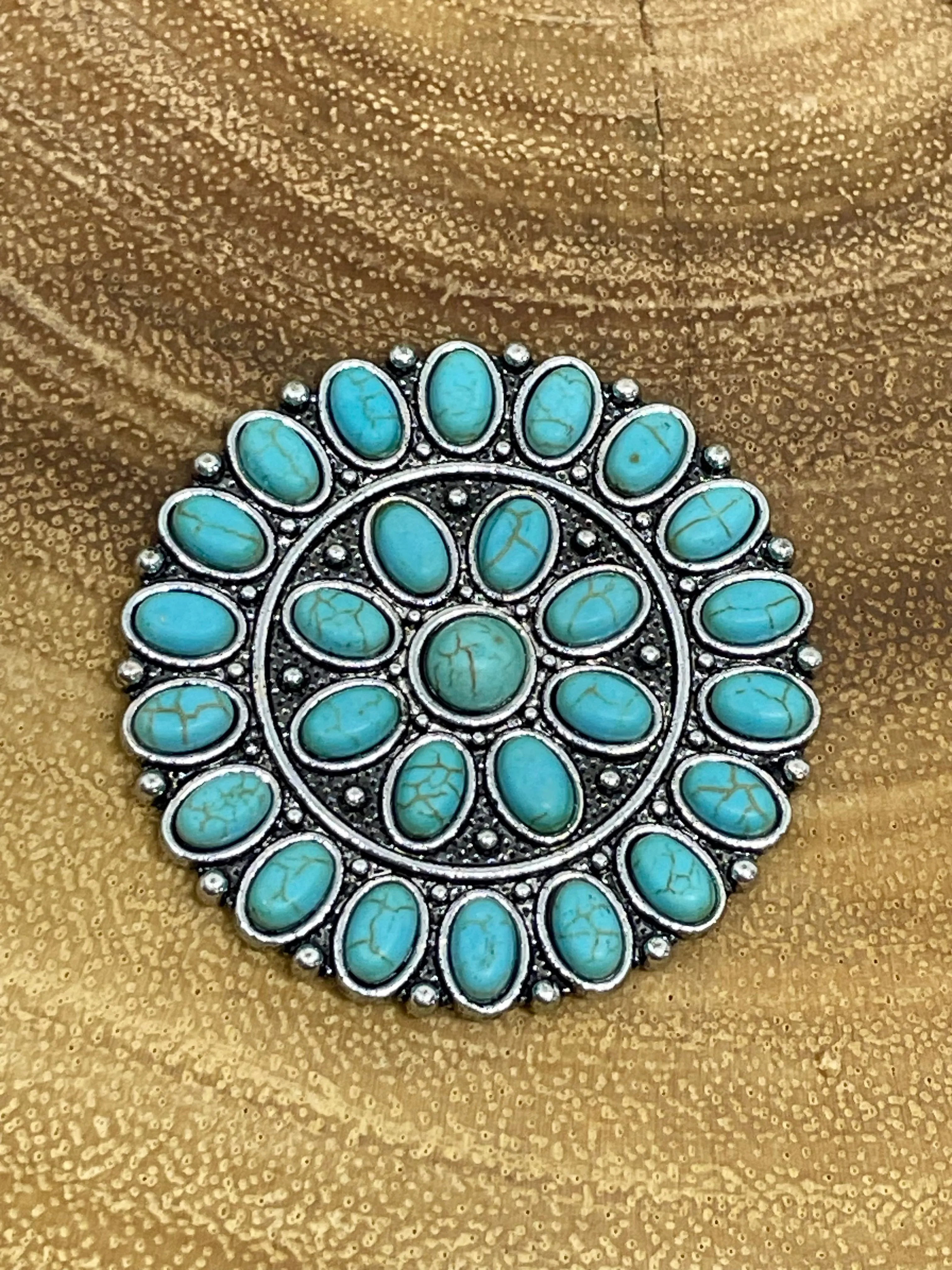 Calistoga Fashion Turquoise Cluster Adhesive Charm