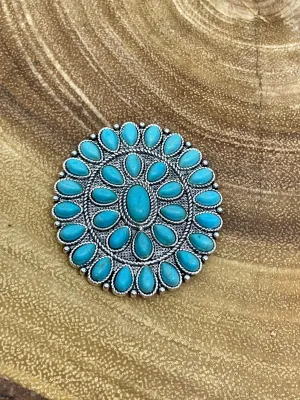Calistoga Fashion Turquoise Cluster Adhesive Charm