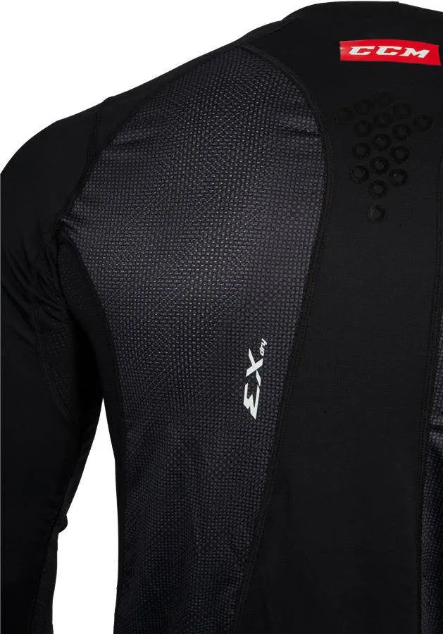 CCM Hockey Compression Long Sleeve Grip Shirt - Junior