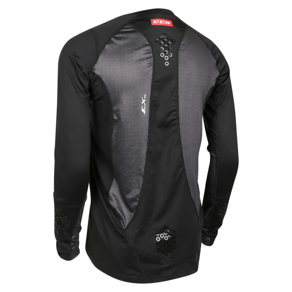 CCM Hockey Compression Long Sleeve Grip Shirt - Junior