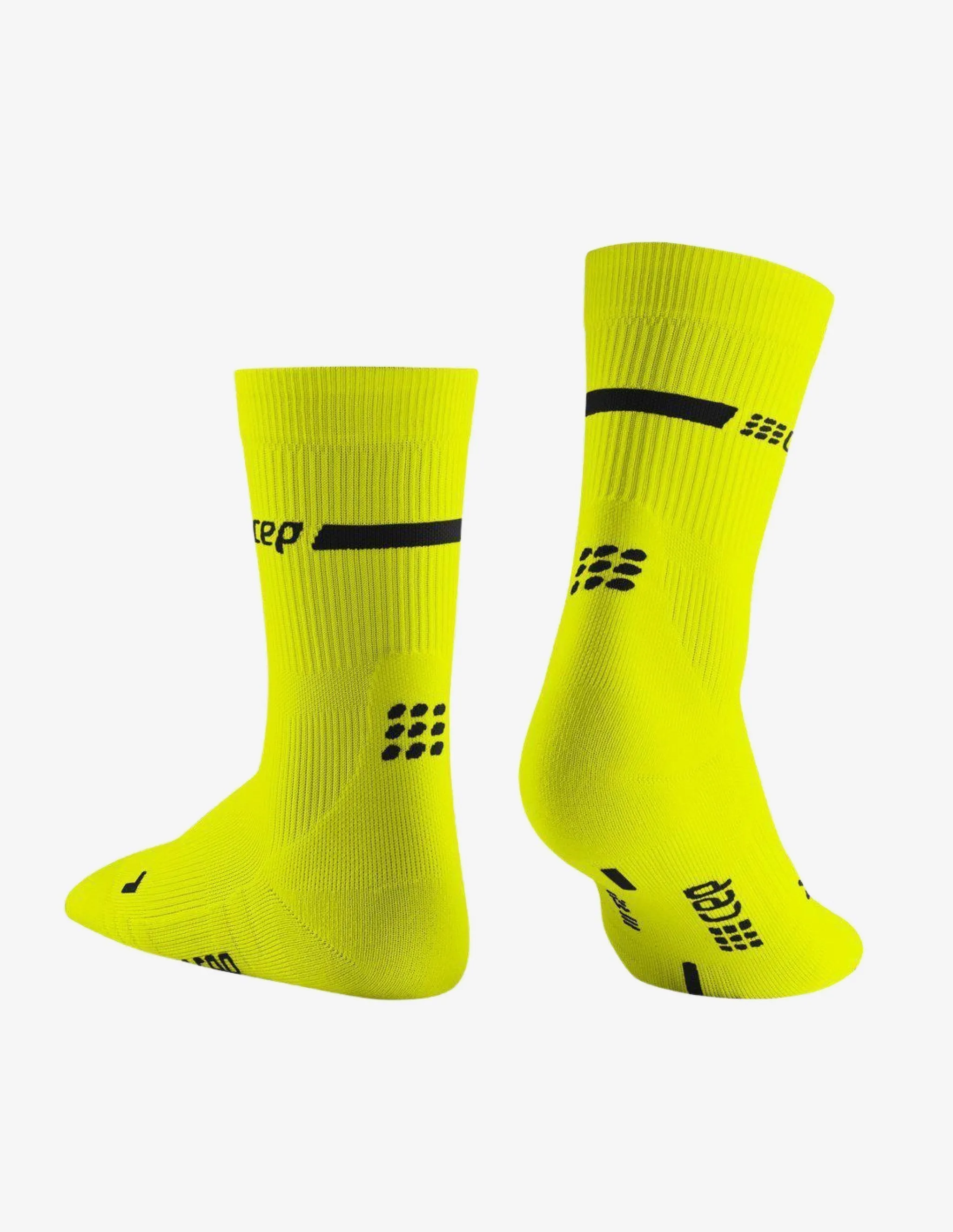 CEP Neon Mid Cut Socks Yellow