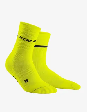 CEP Neon Mid Cut Socks Yellow