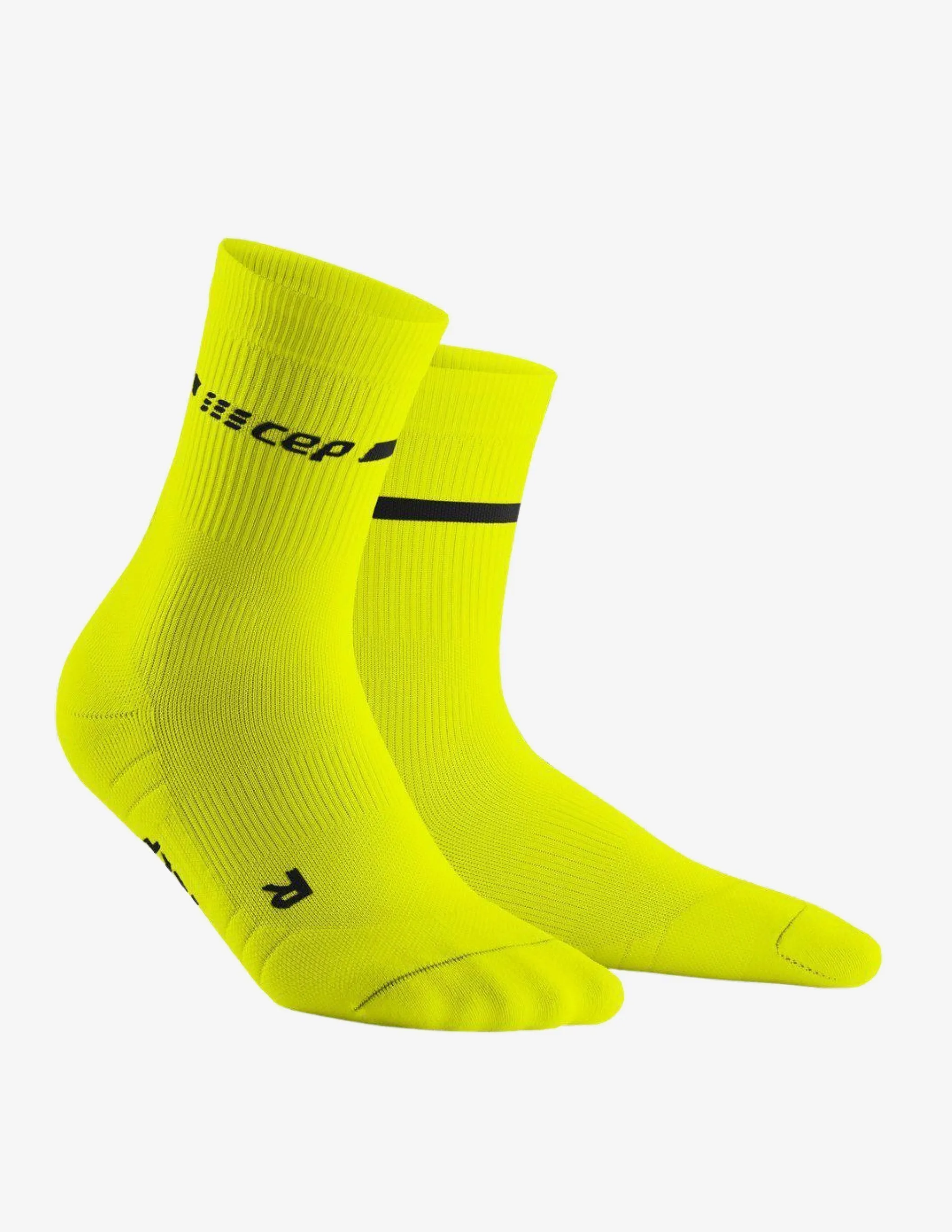 CEP Neon Mid Cut Socks Yellow