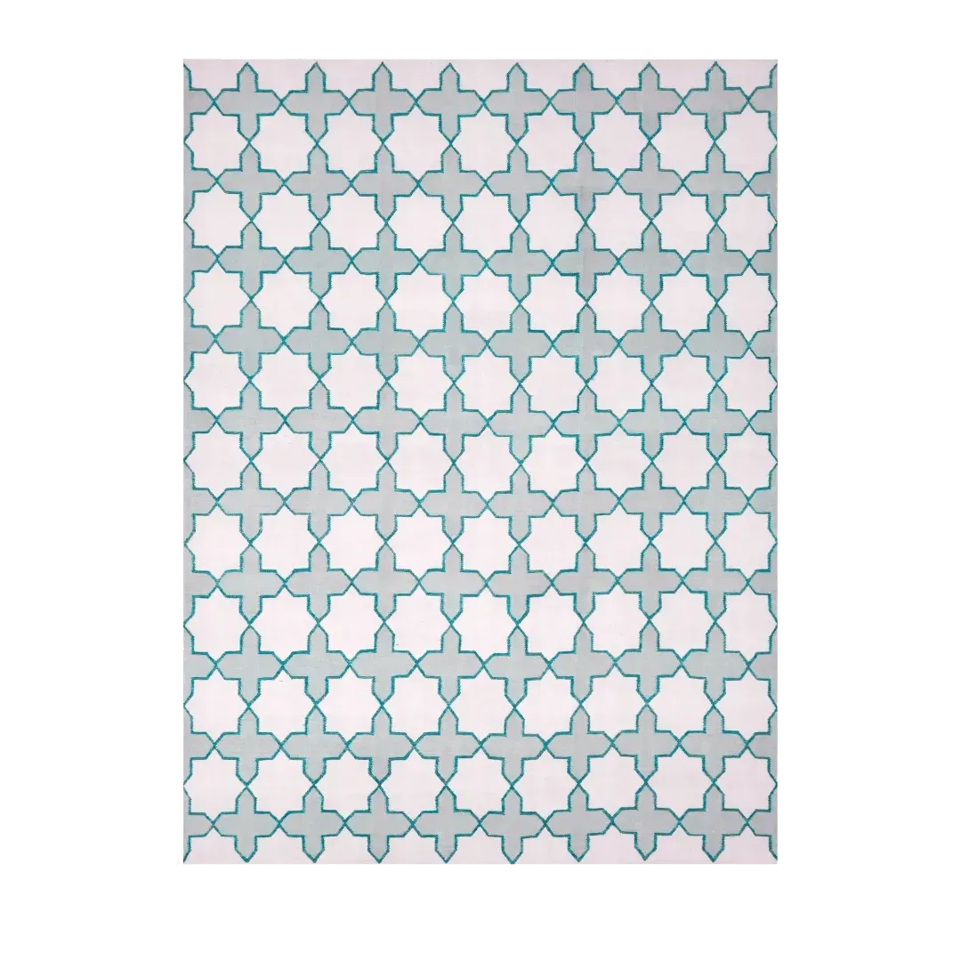 Chateau Classic Dhurrie Cotton Rug - Feminine