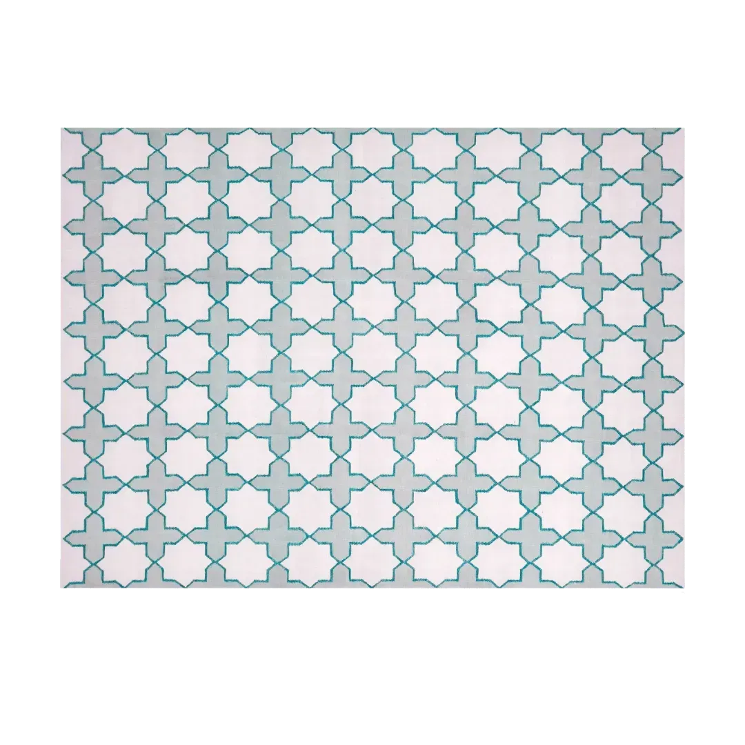 Chateau Classic Dhurrie Cotton Rug - Feminine
