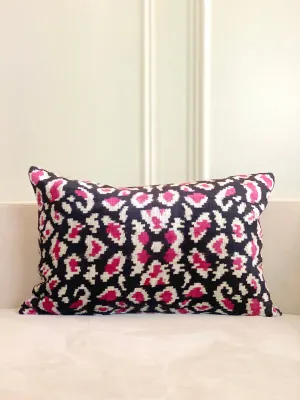 Classic Crimson Panther Lumbar Pillow Cover