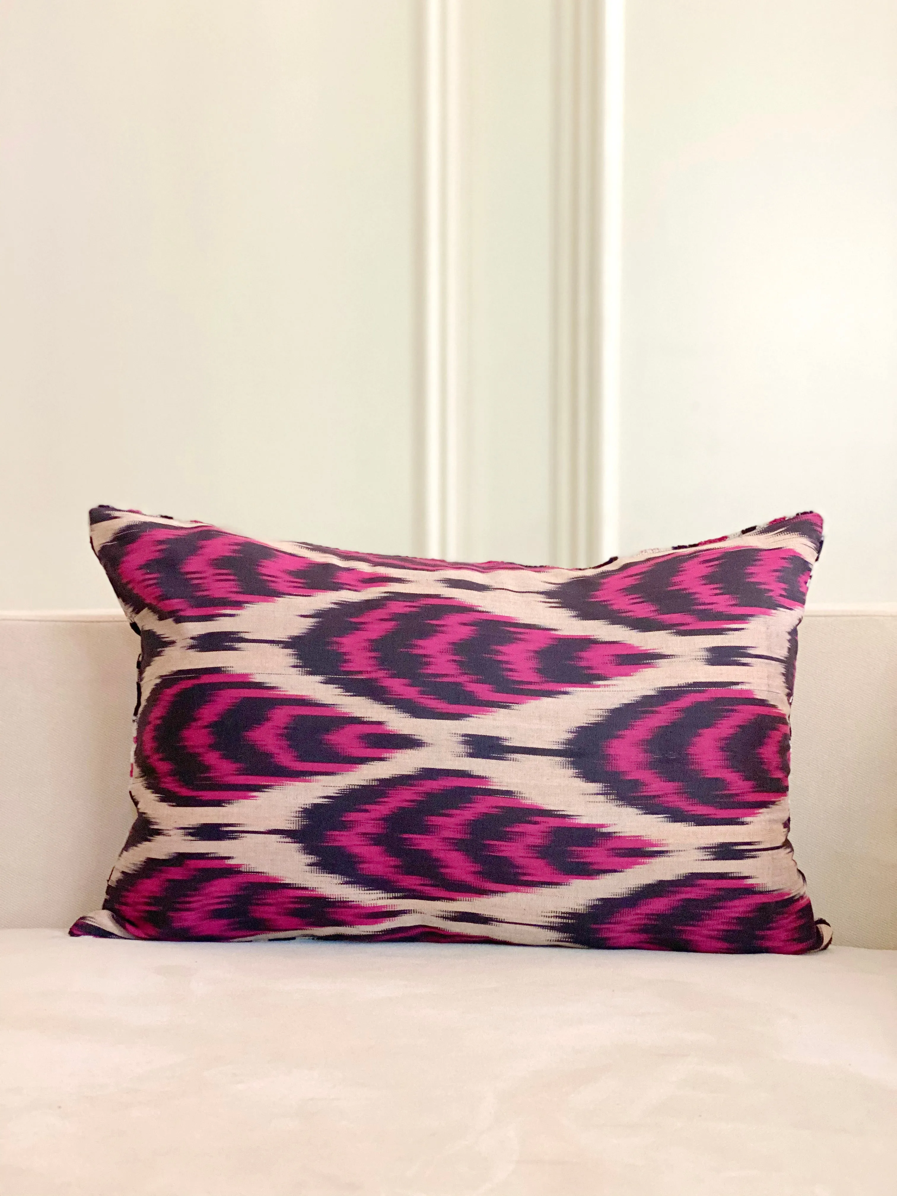 Classic Crimson Panther Lumbar Pillow Cover