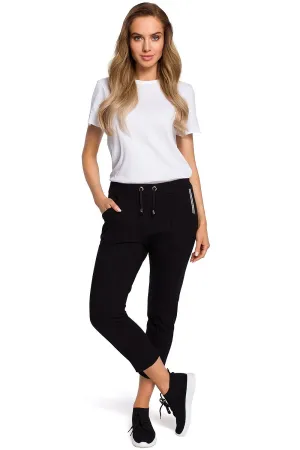 Classic Cut Elasticated Cotton Trousers