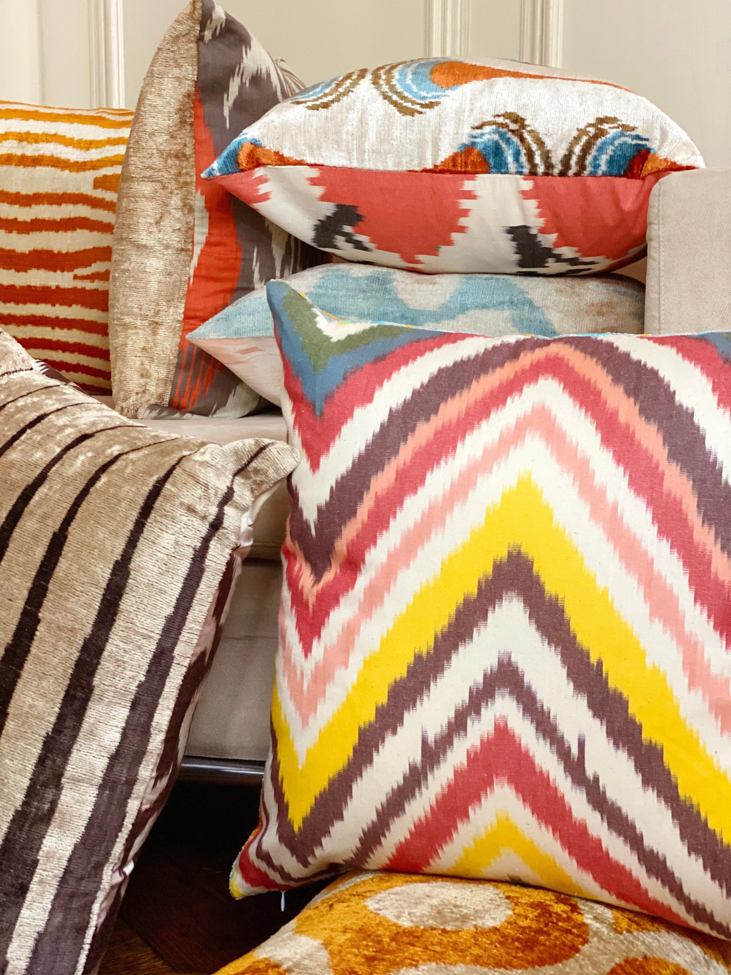 Classic Sky Lattice Square Pillow Cover