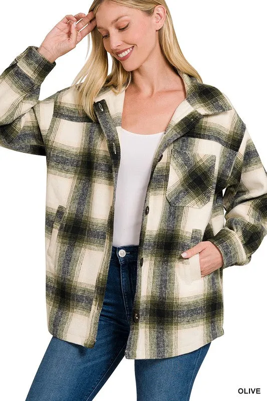 Close to You Plaid Shacket