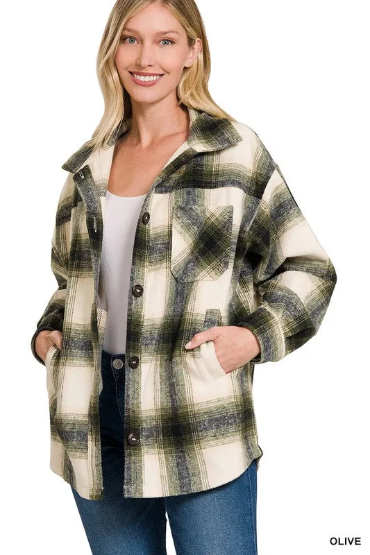 Close to You Plaid Shacket