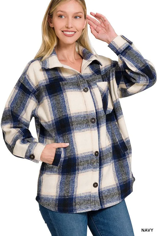Close to You Plaid Shacket