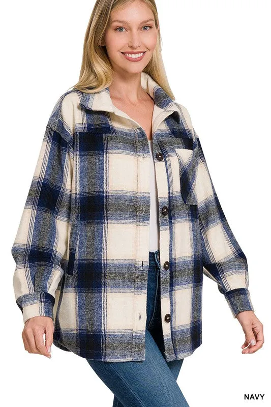 Close to You Plaid Shacket