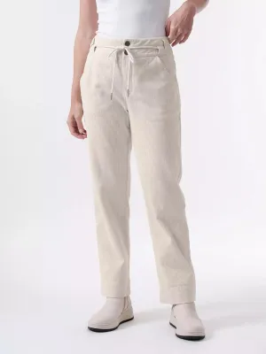 cord pants in cream