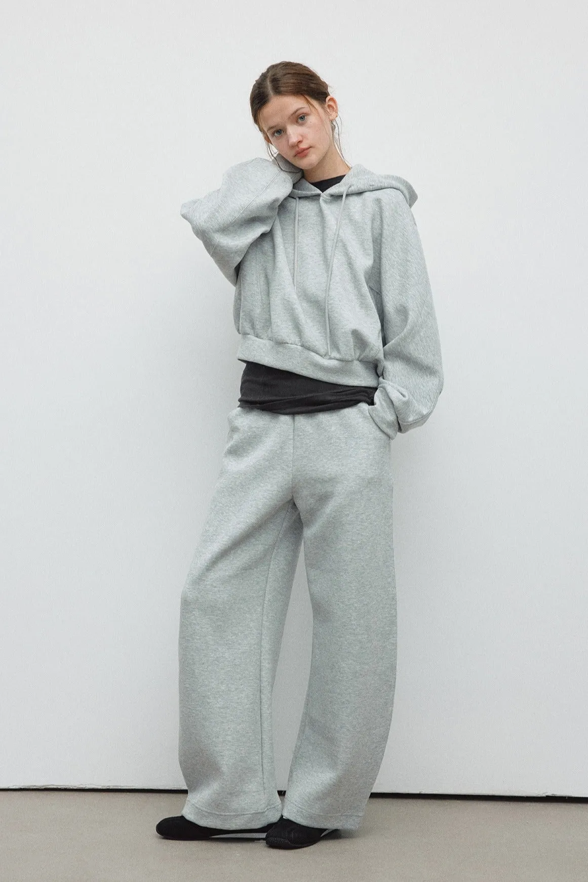 Cotton blend cocoon silhouette jogger | 4 color
