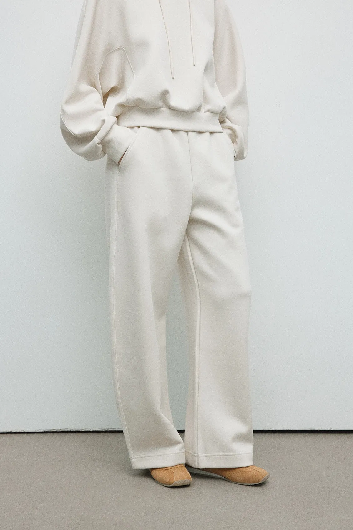 Cotton blend cocoon silhouette jogger | 4 color