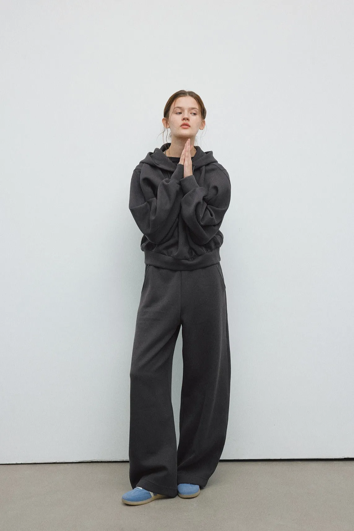 Cotton blend cocoon silhouette jogger | 4 color