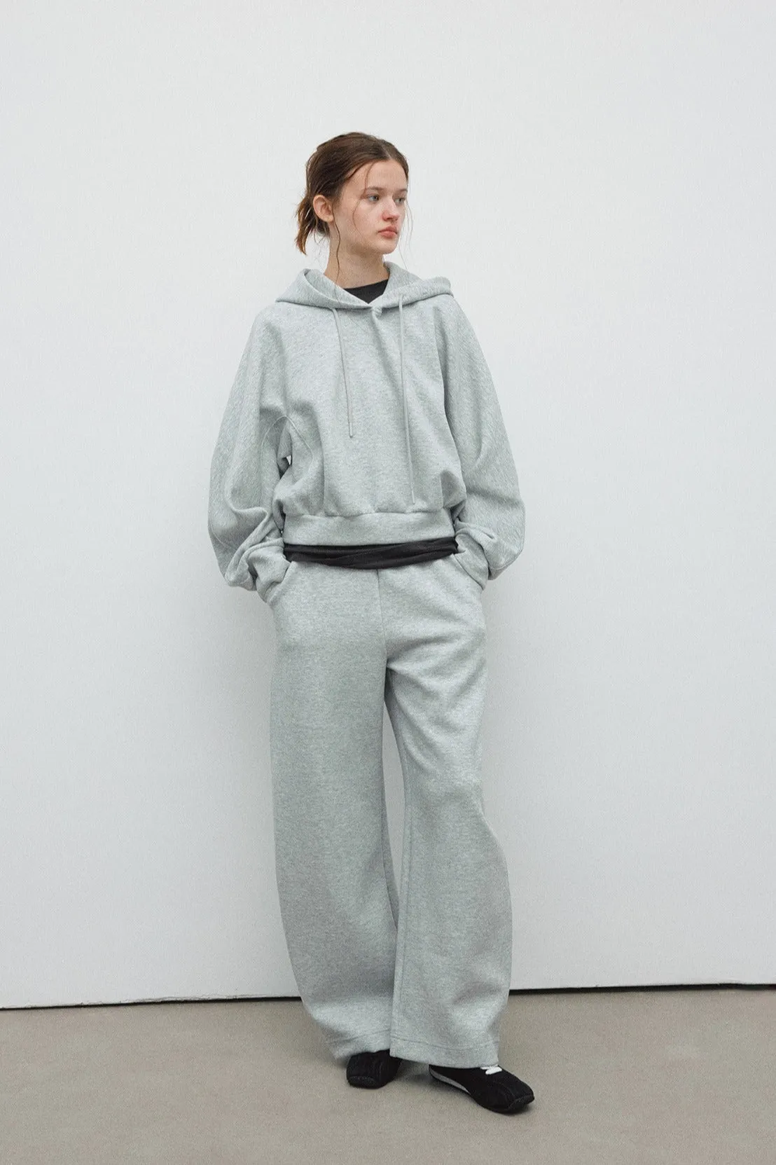Cotton blend cocoon silhouette jogger | 4 color