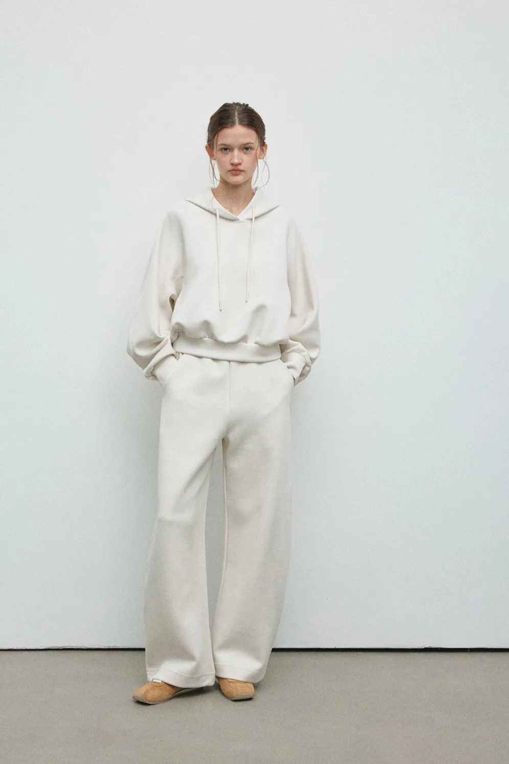 Cotton blend cocoon silhouette jogger | 4 color