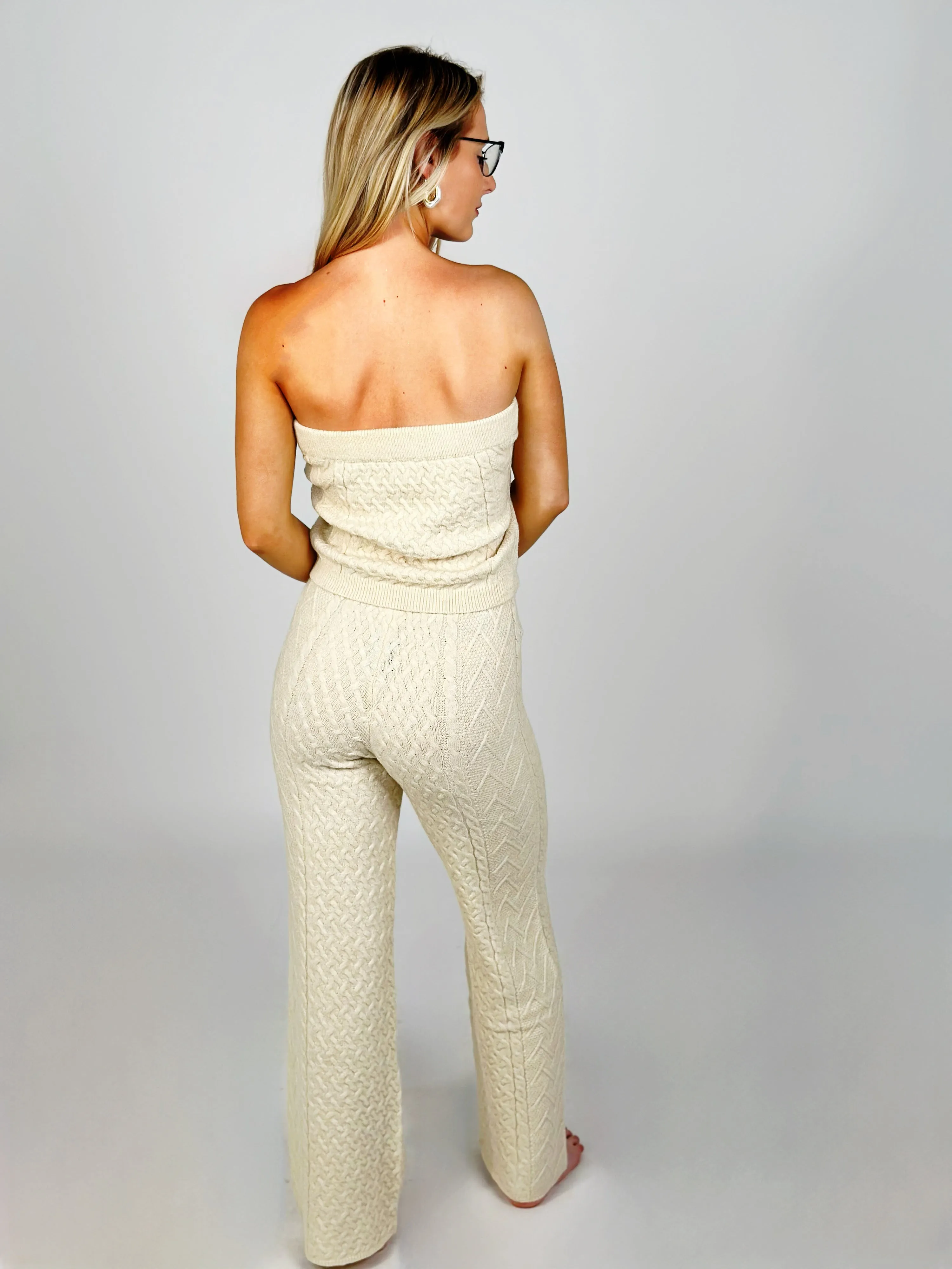 Cream Knit Pants