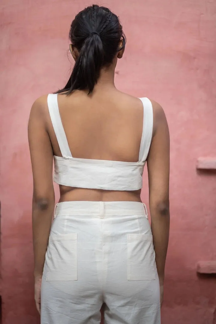 Cropped Classic White Pants