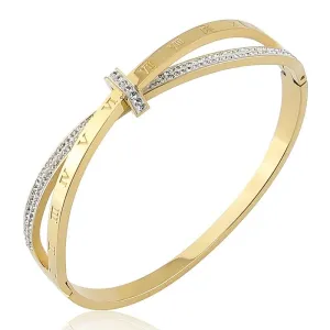 Cross Roman Numerals Bracelets Bangle For Women Jewelry
