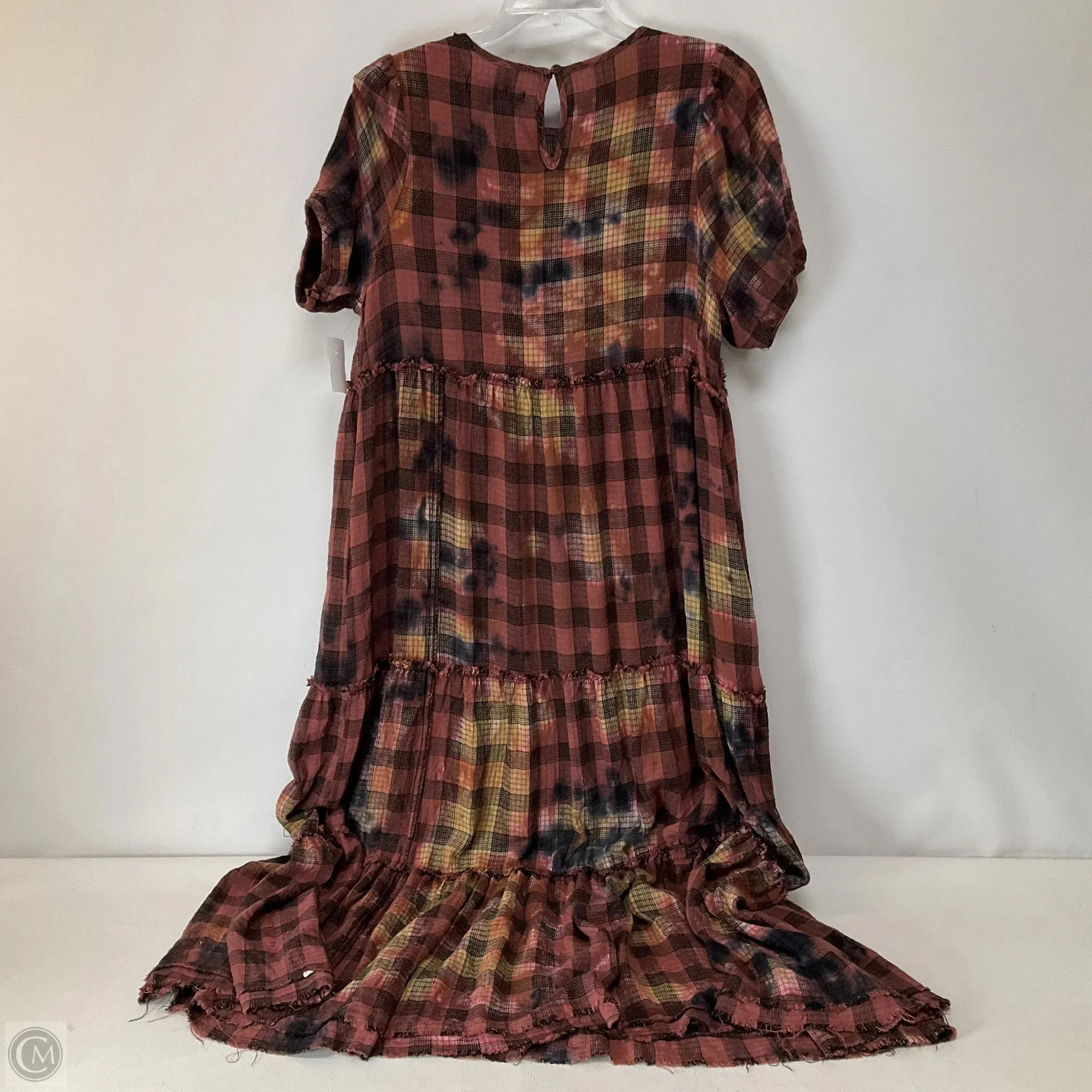 Dress Casual Maxi By Urban Outfitters In Plaid Pattern, Size: S