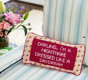Dressed Like A Daydream Needlepoint Pillow