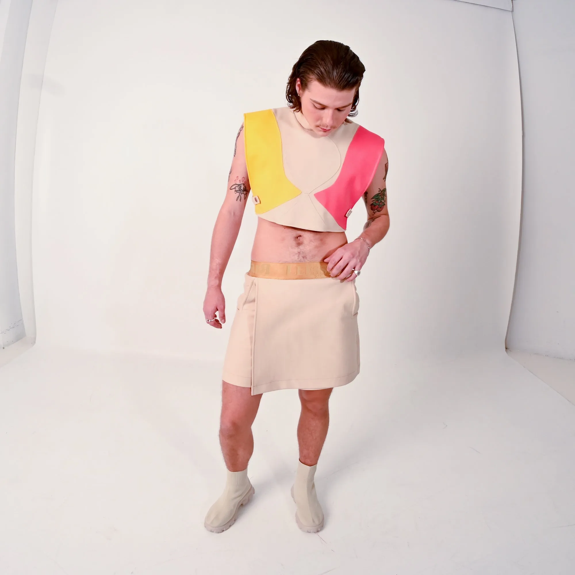 Elastic Waist Skort