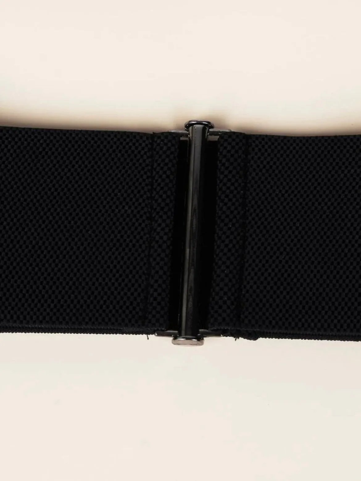 Elastic Wide Belt- Black