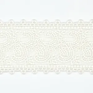 Embroidered Tulle Lace #00 Off White