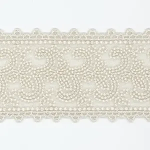Embroidered Tulle Lace #48 Silver