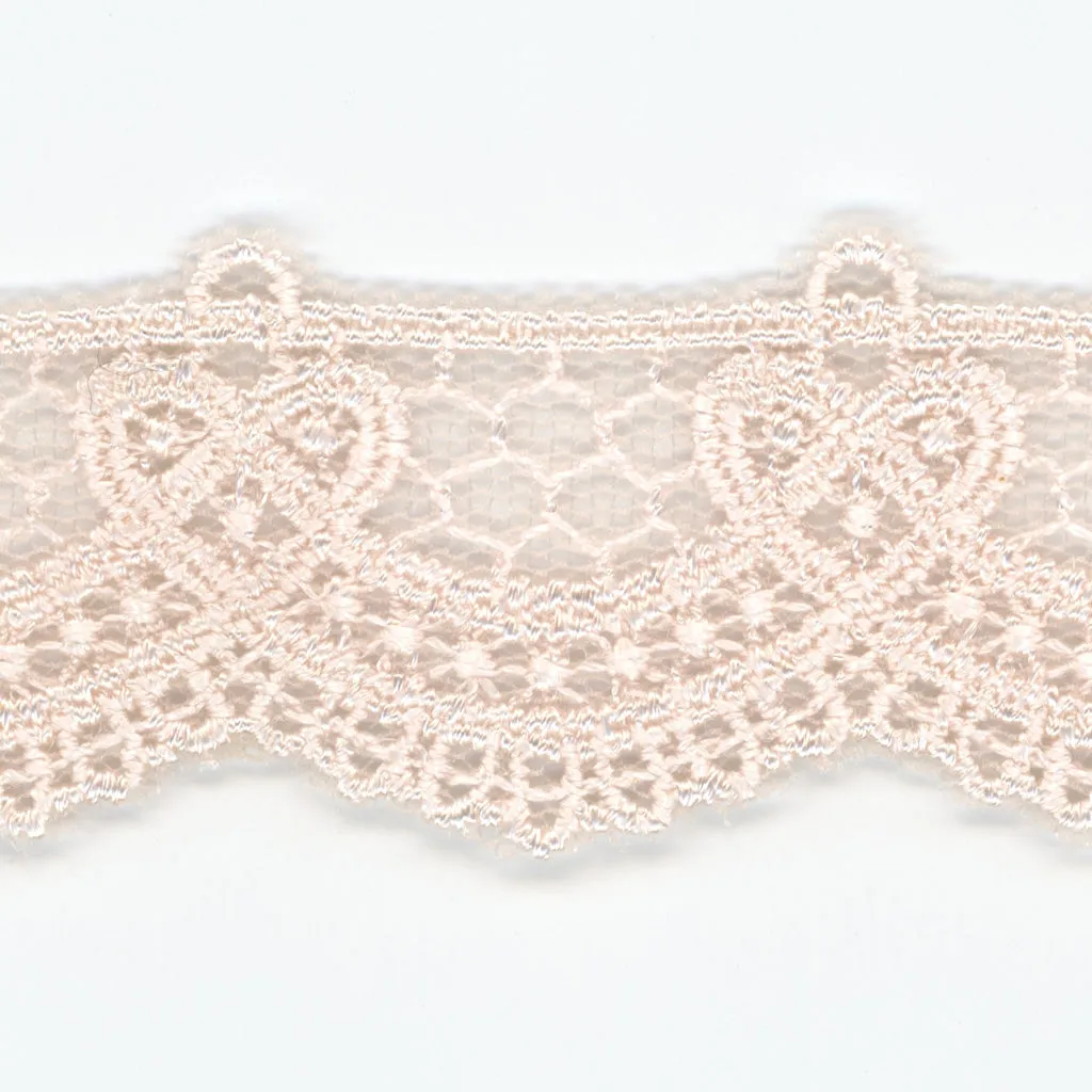 Embroidered Tulle Lace #60 Marshmallow Pink