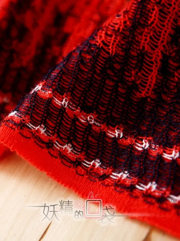 exotic knitted wool skirt