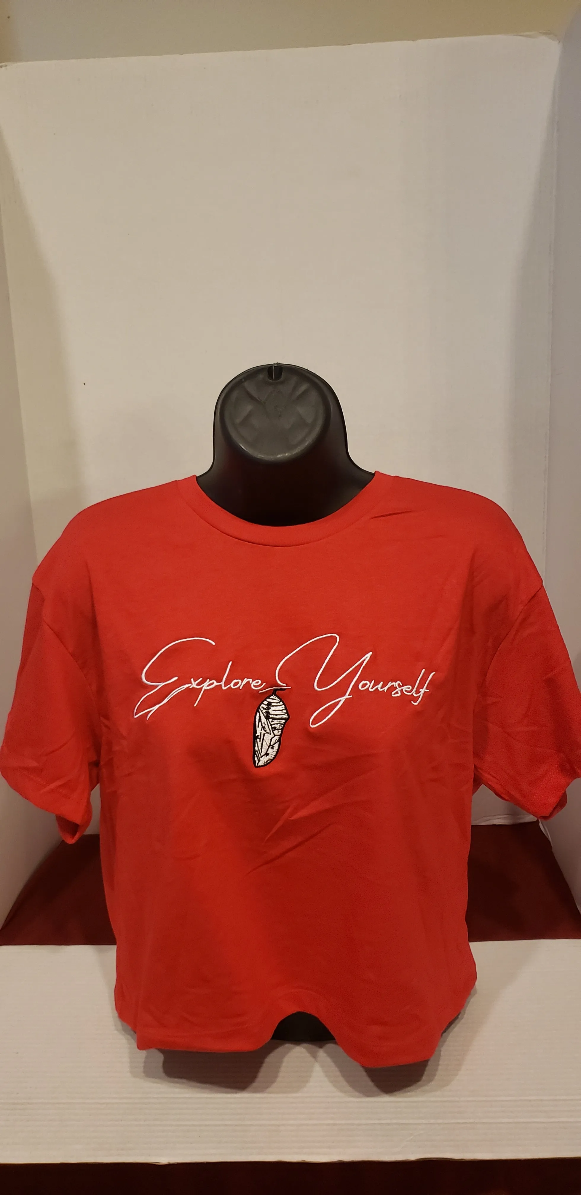 Explore Yourself Black(Black n White Storm)Crop Tee