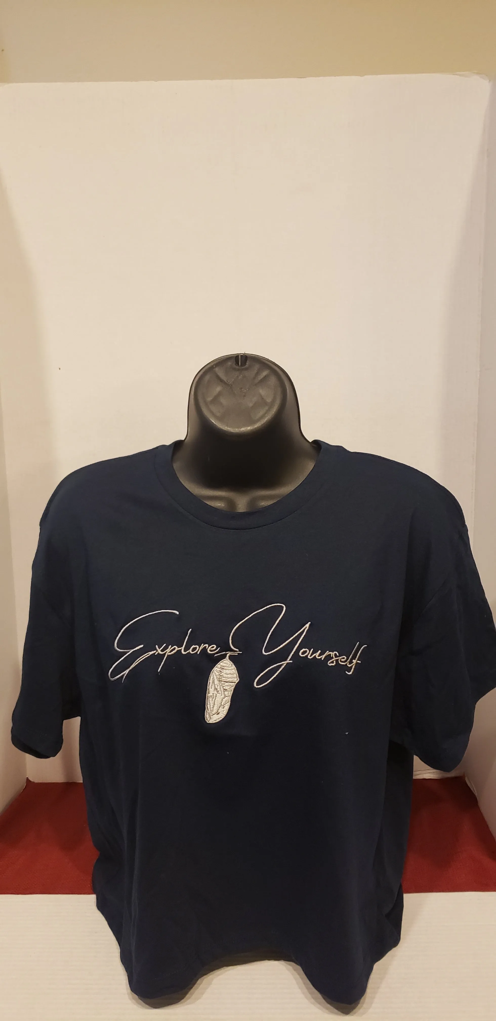 Explore Yourself Black(Black n White Storm)Crop Tee
