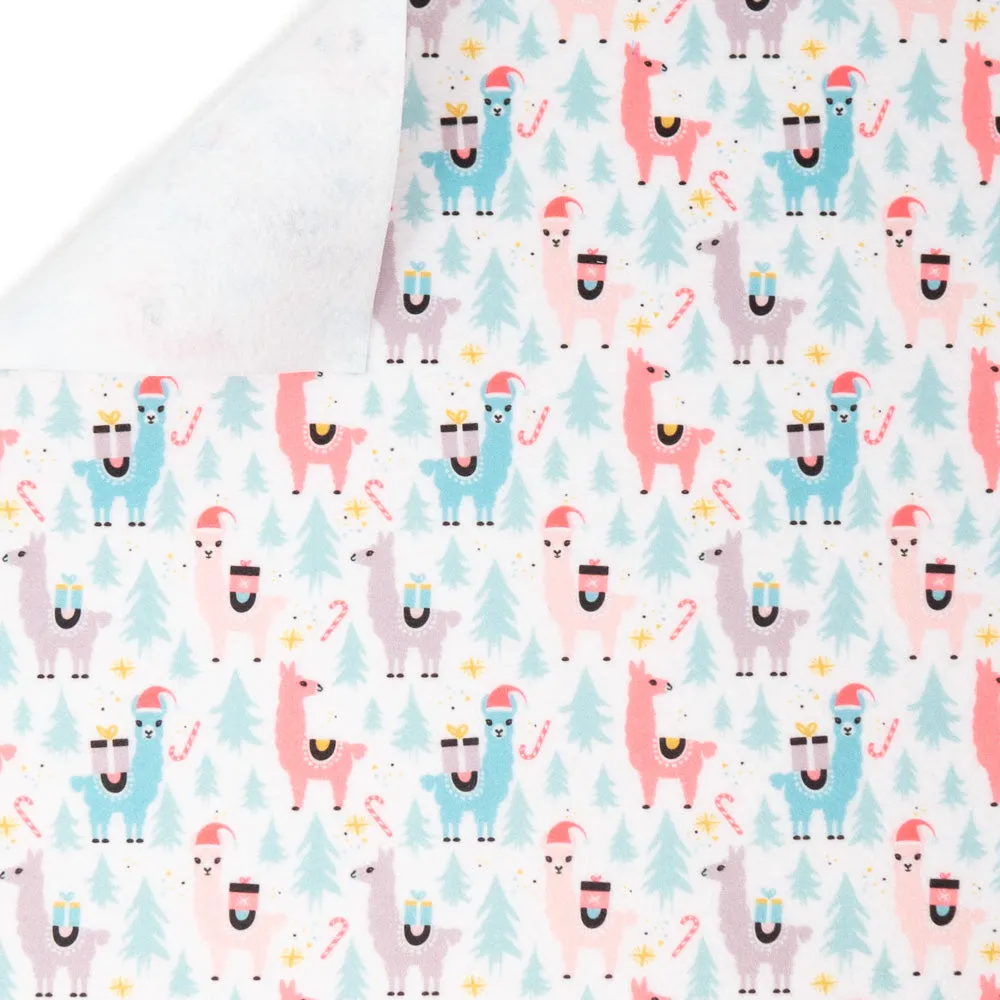 Fa La Llama Printed Felt