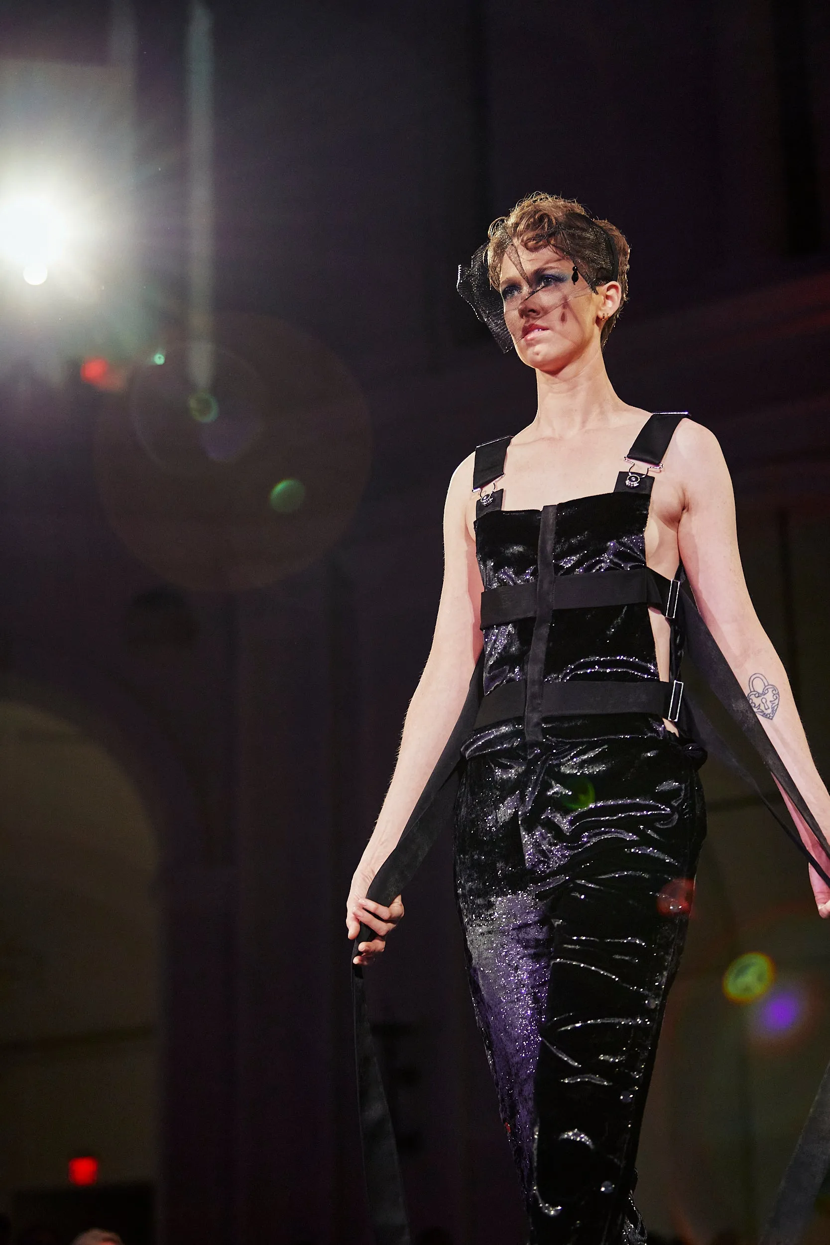 Fancy Overall W/ Floor-Length Straps