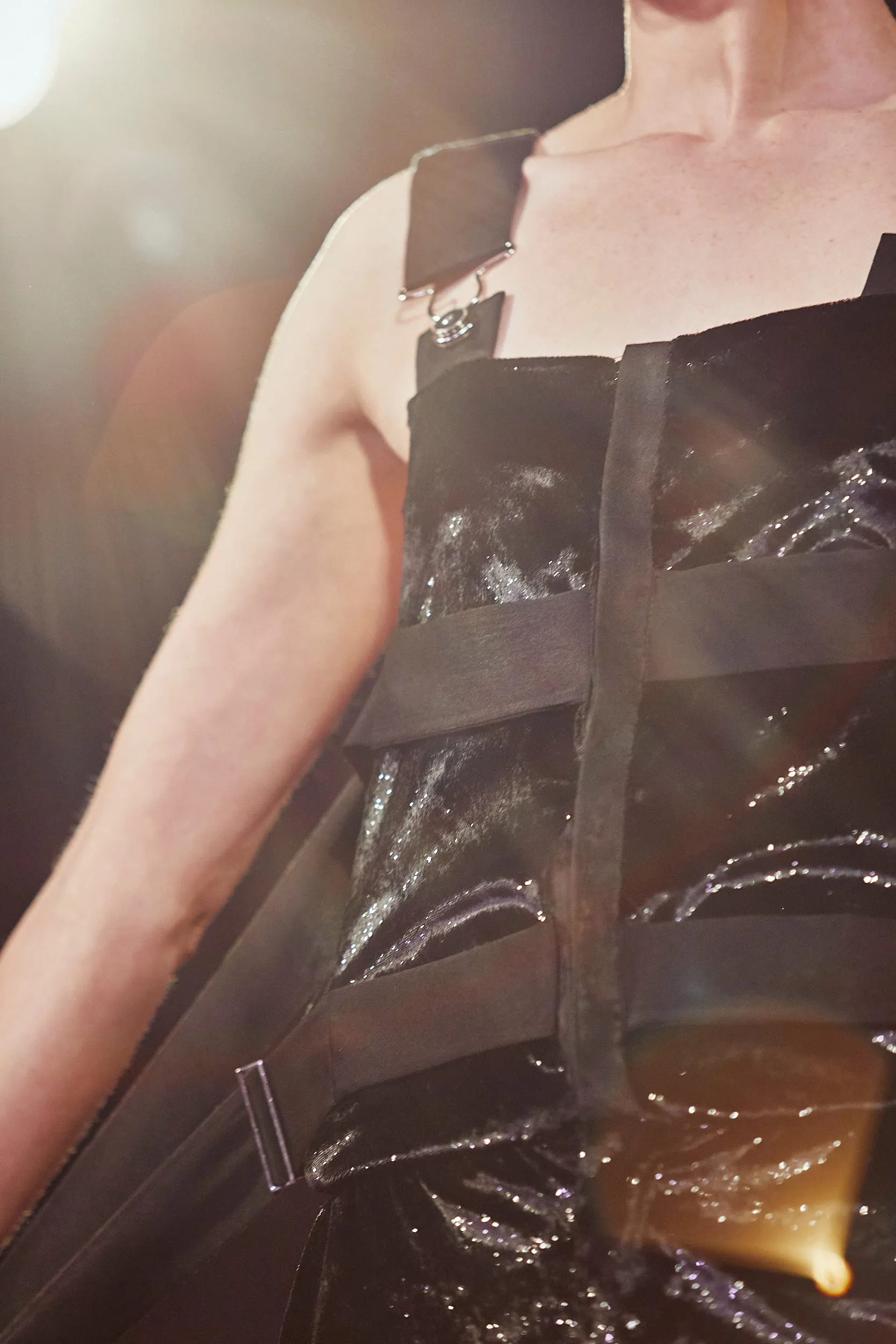 Fancy Overall W/ Floor-Length Straps