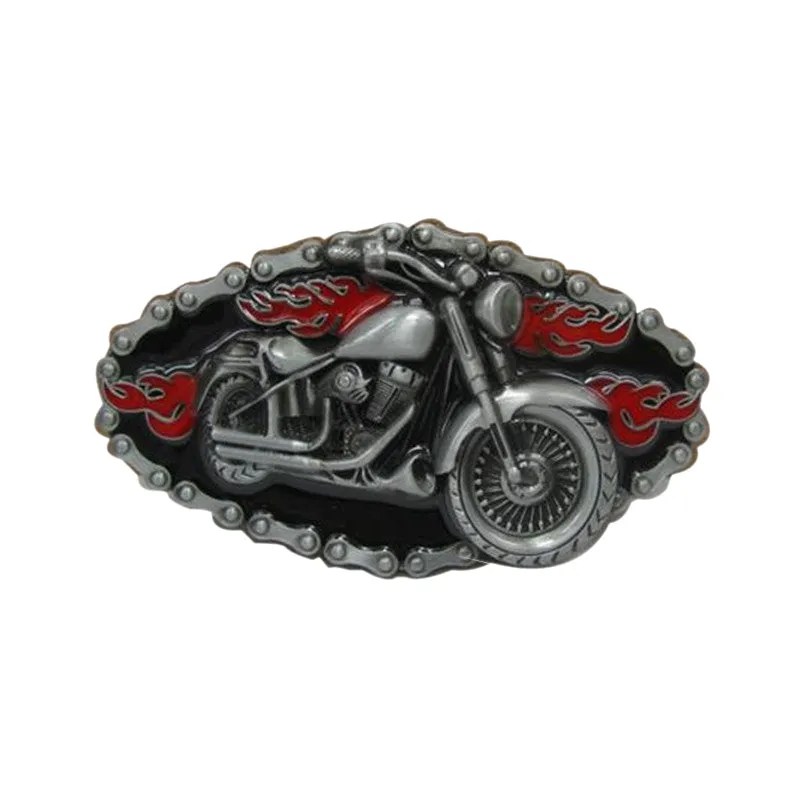 Fashion Brand Cowboy Belt Buckle Diy 3D Burning Motorcycle Badge Metal Buckle Boy Mens Luxury Designer Belt Buckles Lover Gift