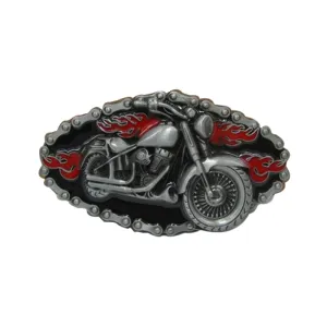 Fashion Brand Cowboy Belt Buckle Diy 3D Burning Motorcycle Badge Metal Buckle Boy Mens Luxury Designer Belt Buckles Lover Gift