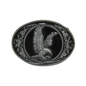 Fashion Brand Designer Cowboy Belt Buckle Diy 3D Silver Hawk Western Metal Buckle Men Boy New Luxury Badge Belt Buckles